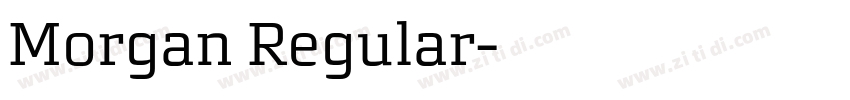 Morgan Regular字体转换